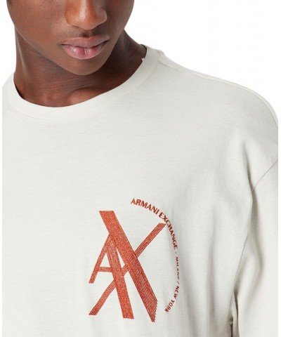 Men's Overlap Logo Graphic T-Shirt White $38.50 T-Shirts