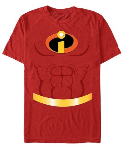 Disney Pixar Men's Incredibles Chest Costume Short Sleeve T-Shirt Red $14.00 T-Shirts