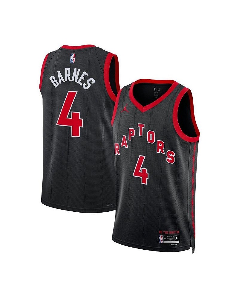 Men's Brand Scottie Barnes Black Toronto Raptors 2022/23 Replica Swingman Jersey - Statement Edition $49.00 Jersey