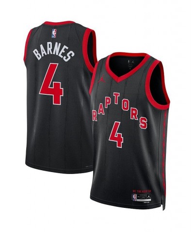 Men's Brand Scottie Barnes Black Toronto Raptors 2022/23 Replica Swingman Jersey - Statement Edition $49.00 Jersey