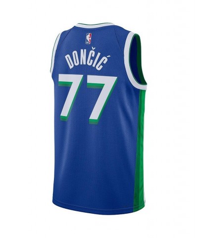 Men's and Women's Luka Doncic Blue Dallas Mavericks 2022/23 Swingman Jersey - City Edition $65.00 Jersey