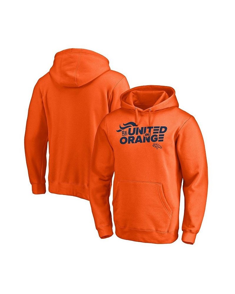 Men's Orange Denver Broncos ReUnited In Orange Pullover Hoodie $26.68 Sweatshirt