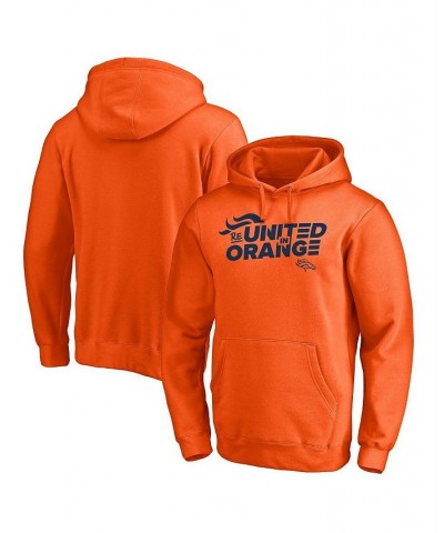 Men's Orange Denver Broncos ReUnited In Orange Pullover Hoodie $26.68 Sweatshirt