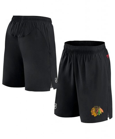 Men's Branded Black Chicago Blackhawks Authentic Pro Rink Shorts $37.50 Shorts