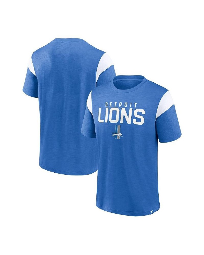 Men's Branded Blue Detroit Lions Home Stretch Team T-shirt $25.51 T-Shirts