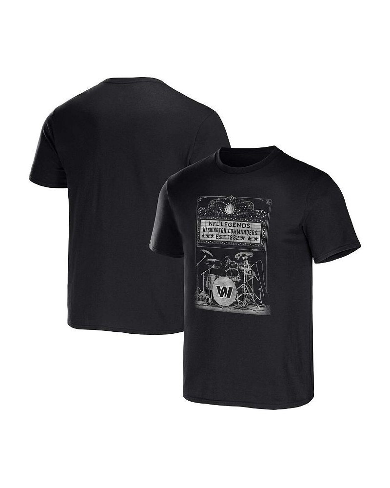 Men's NFL x Darius Rucker Collection by Black Washington Commanders Band T-shirt $21.05 T-Shirts