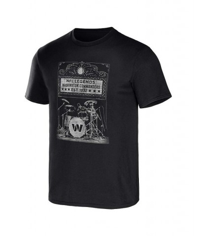 Men's NFL x Darius Rucker Collection by Black Washington Commanders Band T-shirt $21.05 T-Shirts