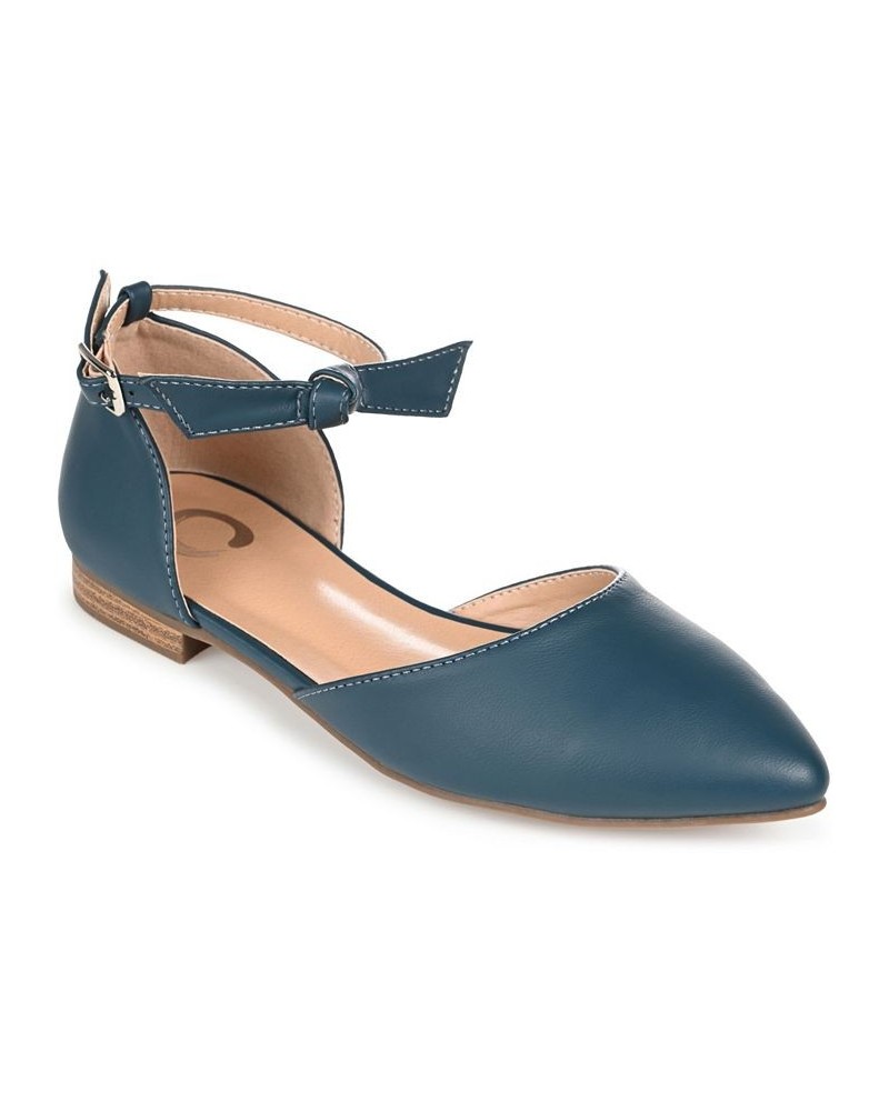 Women's Vielo Flat Blue $46.74 Shoes