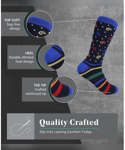 Men's Bold Designer Dress Socks Pack of 6 PD03 $15.98 Socks