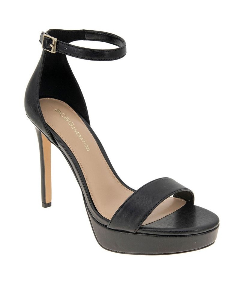 Women's Nallah Platform Sandal Black $45.78 Shoes