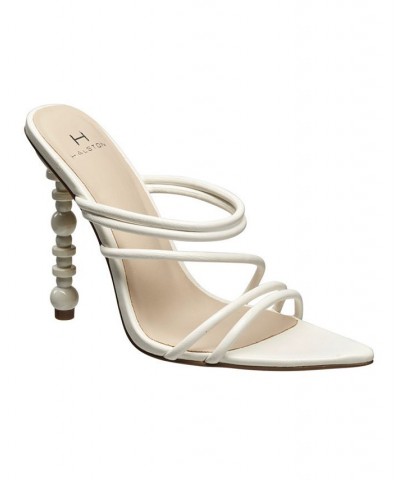 Women's Sculpted-Heeled Sandals White $37.80 Shoes