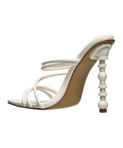 Women's Sculpted-Heeled Sandals White $37.80 Shoes