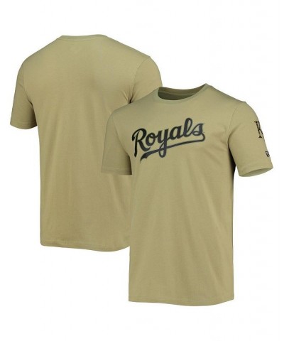 Men's Olive Kansas City Royals Brushed Armed Forces T-shirt $24.29 T-Shirts