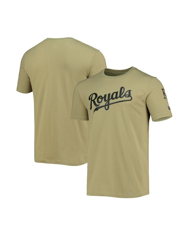 Men's Olive Kansas City Royals Brushed Armed Forces T-shirt $24.29 T-Shirts