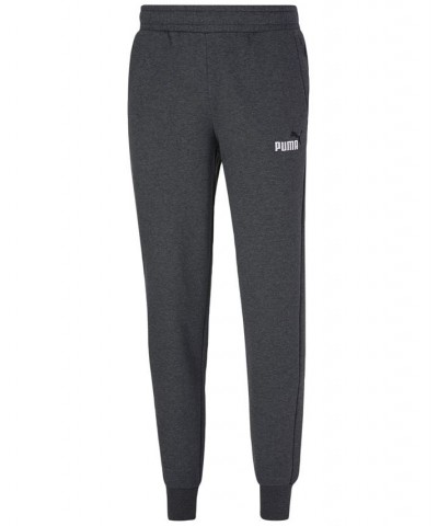 Men's Embroidered Logo Fleece Jogger Sweatpants Dark Grey Heather $27.08 Pants