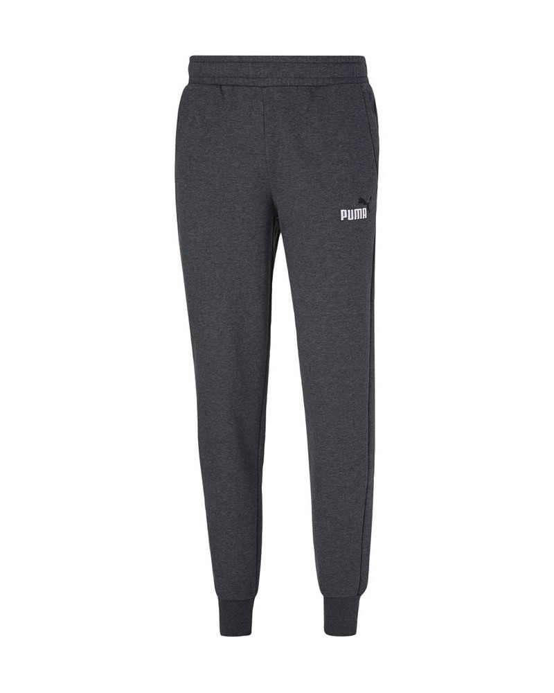 Men's Embroidered Logo Fleece Jogger Sweatpants Dark Grey Heather $27.08 Pants