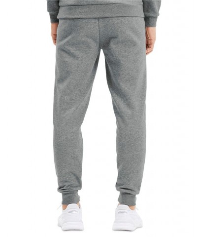 Men's Embroidered Logo Fleece Jogger Sweatpants Dark Grey Heather $27.08 Pants