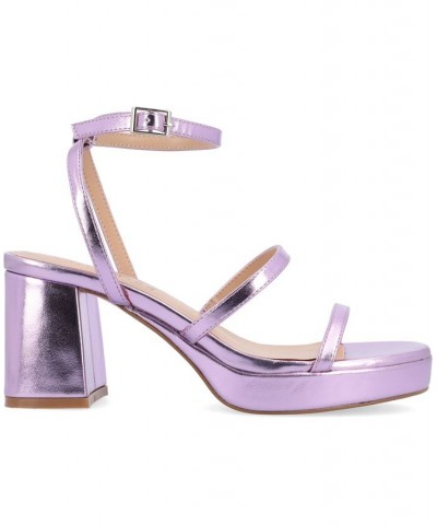 Women's Samilee Platform Sandals Purple $50.99 Shoes