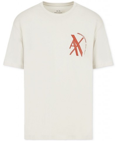 Men's Overlap Logo Graphic T-Shirt White $38.50 T-Shirts