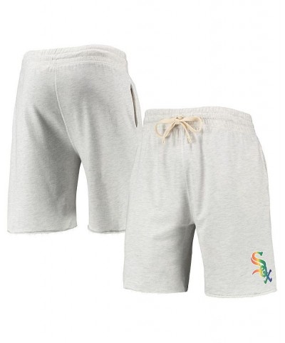 Men's Oatmeal Chicago White Sox Mainstream Logo Terry Tri-Blend Shorts $22.00 Shorts