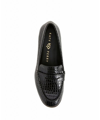 Women's The Geli Round Toe Loafer Flats Black $47.52 Shoes