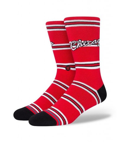 Men's Chicago Bulls Hardwood Classics Stripes Crew Socks $15.29 Socks