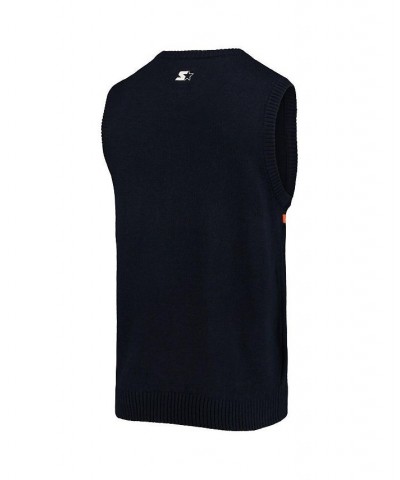 Men's Navy, Orange Chicago Bears Player Sweater Vest $44.19 Sweaters