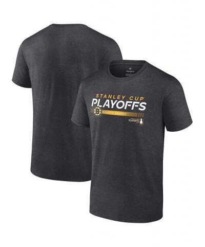 Men's Branded Charcoal Boston Bruins 2022 Stanley Cup Playoffs Playmaker T-shirt $22.94 T-Shirts