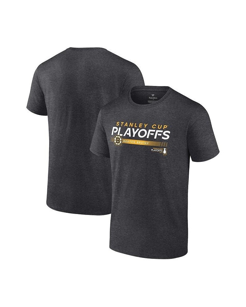 Men's Branded Charcoal Boston Bruins 2022 Stanley Cup Playoffs Playmaker T-shirt $22.94 T-Shirts