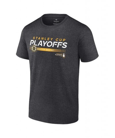 Men's Branded Charcoal Boston Bruins 2022 Stanley Cup Playoffs Playmaker T-shirt $22.94 T-Shirts