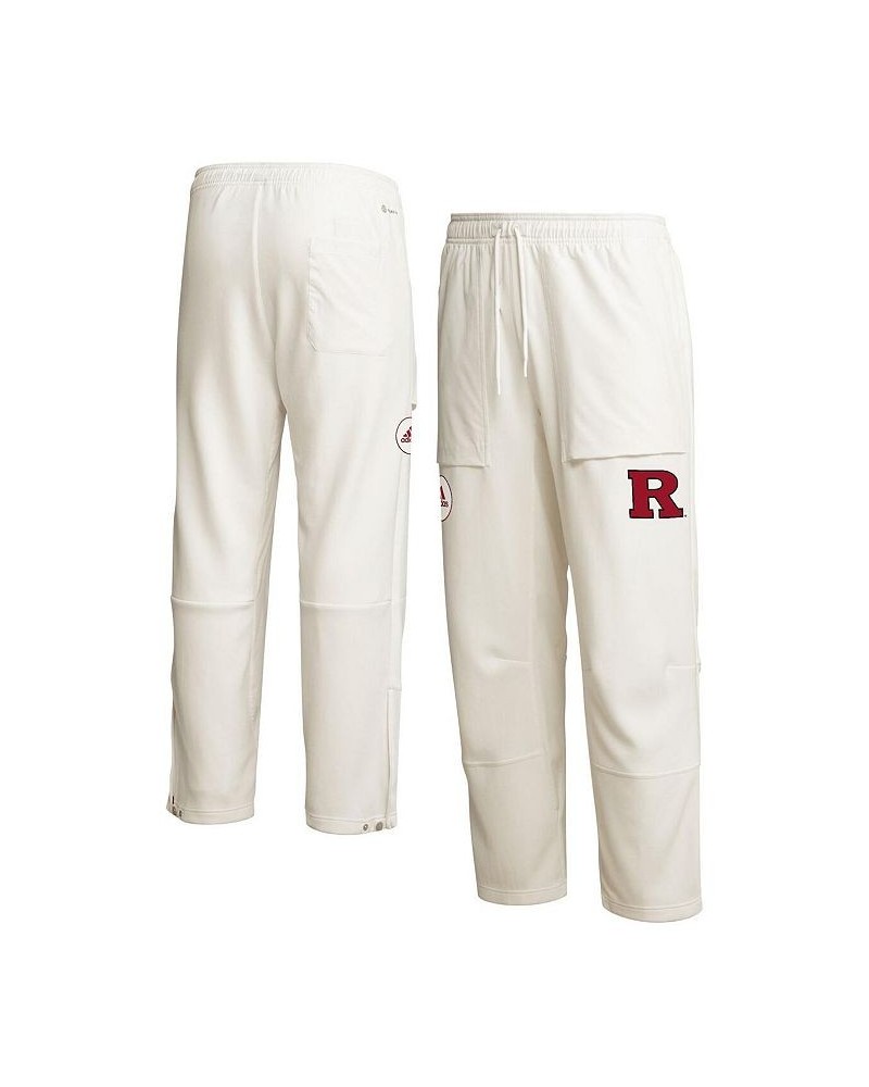 Men's Cream Rutgers Scarlet Knights Zero Dye AEROREADY Pants $38.25 Pants