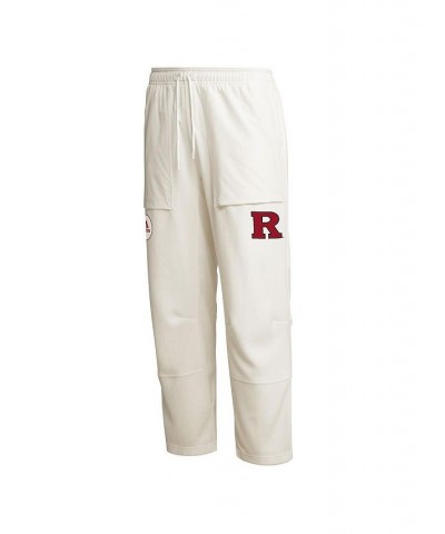 Men's Cream Rutgers Scarlet Knights Zero Dye AEROREADY Pants $38.25 Pants