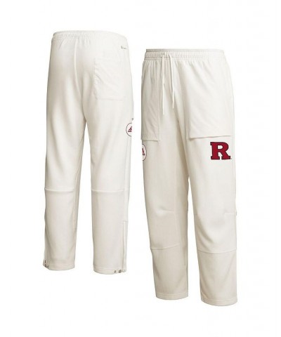 Men's Cream Rutgers Scarlet Knights Zero Dye AEROREADY Pants $38.25 Pants