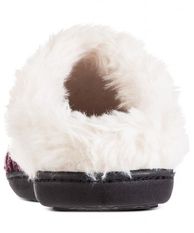 Women's Popcorn Chenille Hoodback Slippers Purple $11.44 Shoes