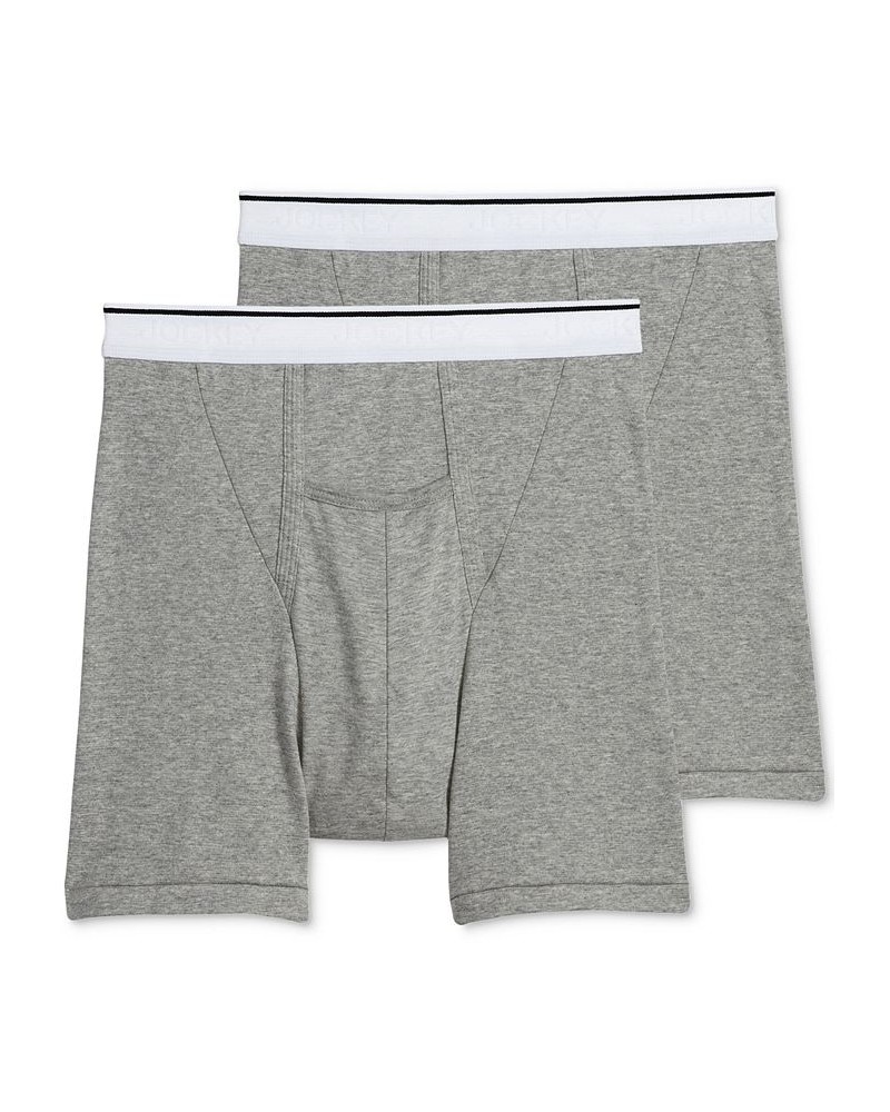 Men's Pouch Boxer Briefs 2-Pack Gray $12.50 Underwear