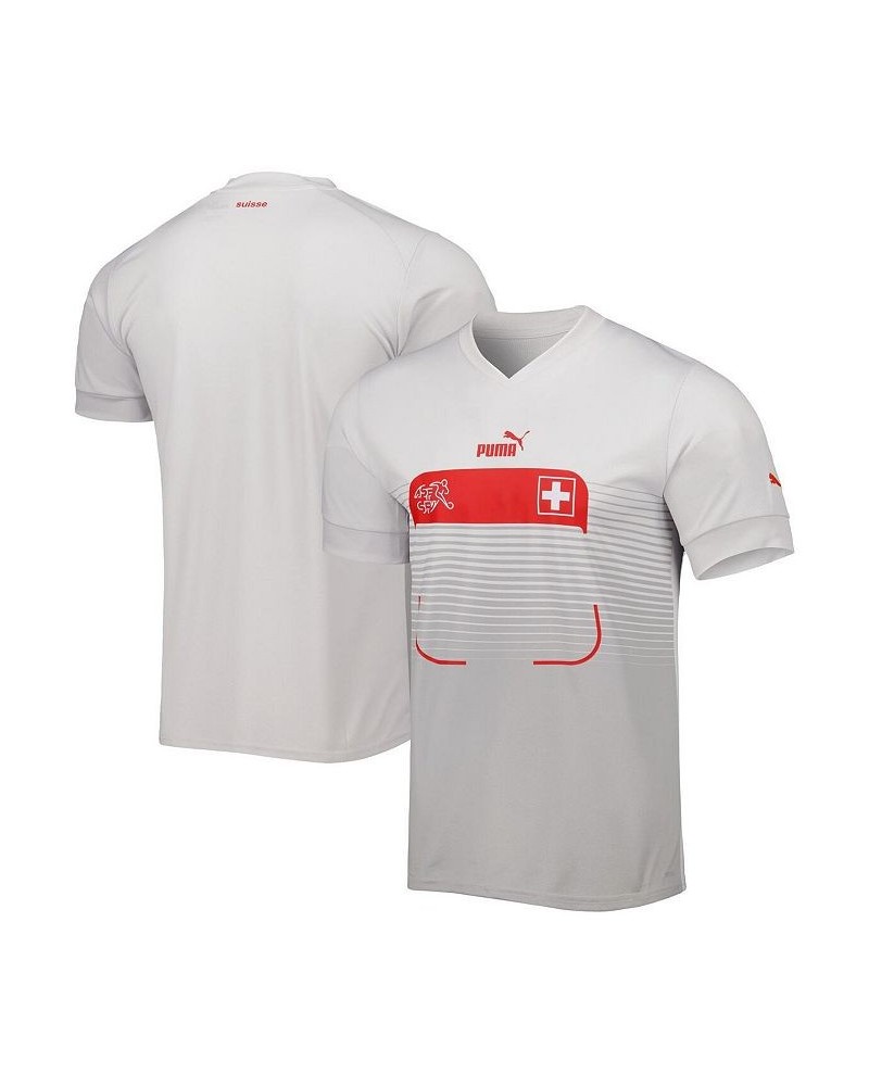 Men's White Switzerland National Team 2022/23 Away Replica Jersey $42.00 Jersey