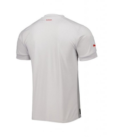 Men's White Switzerland National Team 2022/23 Away Replica Jersey $42.00 Jersey