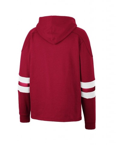 Men's Crimson Indiana Hoosiers Lace-Up 4.0 Pullover Hoodie $38.99 Sweatshirt