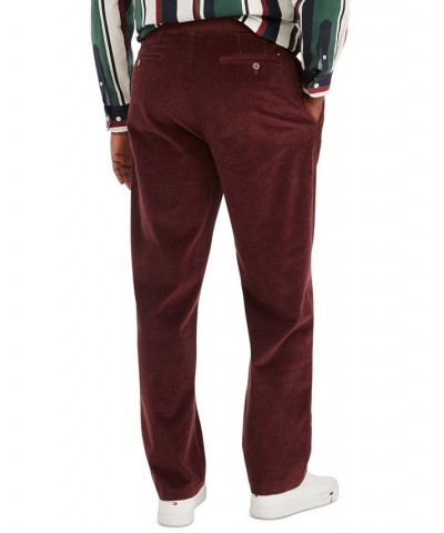 Men's Double Pleat Corduroy Pants Red $21.70 Pants