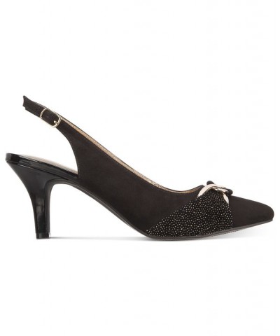 Giselee Slingback Pumps Black $23.76 Shoes