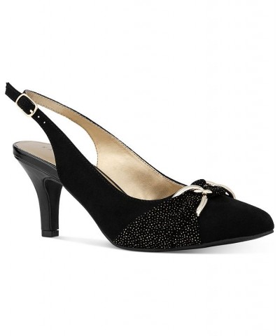 Giselee Slingback Pumps Black $23.76 Shoes