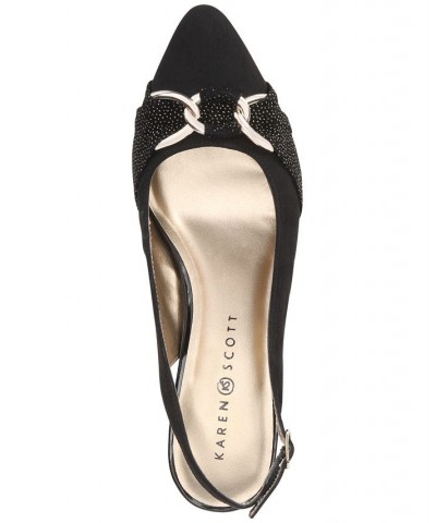 Giselee Slingback Pumps Black $23.76 Shoes