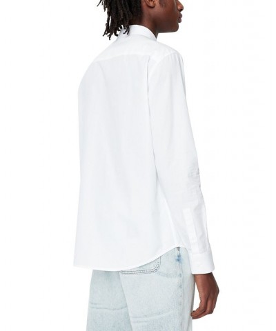 Basics by Armani Men's Logo Long-Sleeve Shirt White $42.00 Shirts