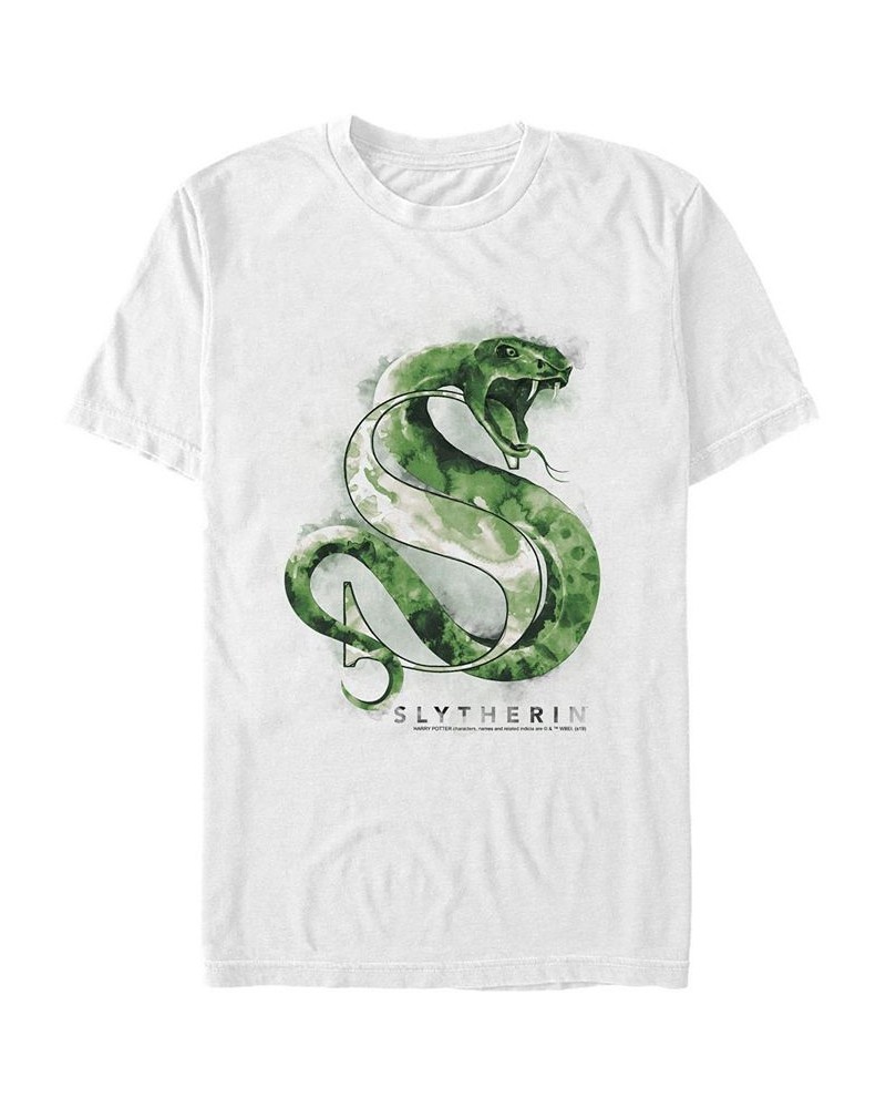 Men's Slytherin Mystic Short Sleeve Crew T-shirt White $19.94 T-Shirts