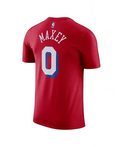 Men's Brand Tyrese Maxey Red Philadelphia 76ers 2022/23 Statement Edition Name and Number T-shirt $19.35 T-Shirts