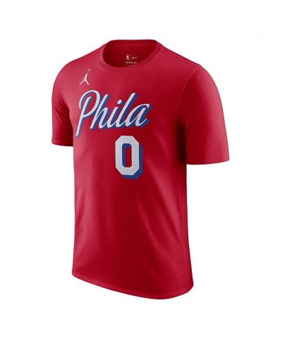 Men's Brand Tyrese Maxey Red Philadelphia 76ers 2022/23 Statement Edition Name and Number T-shirt $19.35 T-Shirts