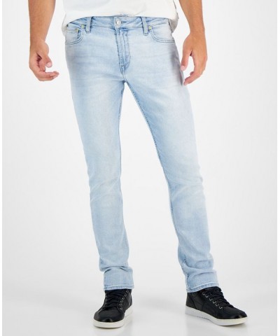 Men's Slim-Fit Light-Wash Jeans Yellow $49.56 Jeans