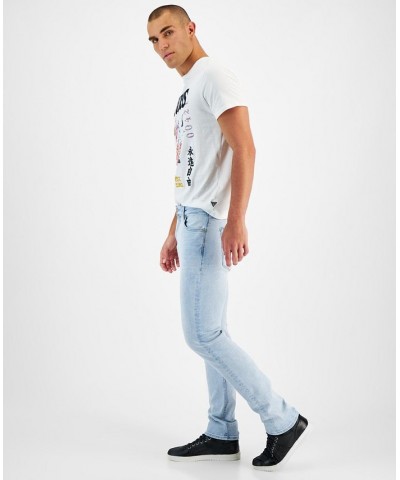 Men's Slim-Fit Light-Wash Jeans Yellow $49.56 Jeans