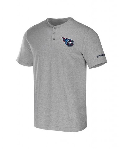 Men's NFL x Darius Rucker Collection by Heather Gray Tennessee Titans Henley T-shirt $19.36 T-Shirts