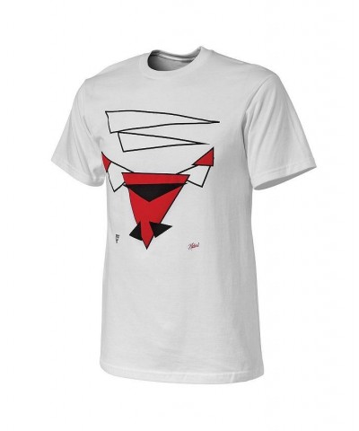 Men's NBA x Naturel White Chicago Bulls No Caller ID T-shirt $27.60 T-Shirts